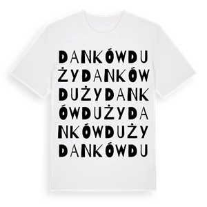 Danków Duży ordlek t-shirt – ekologisk bomull t-shirt från Pinshirt