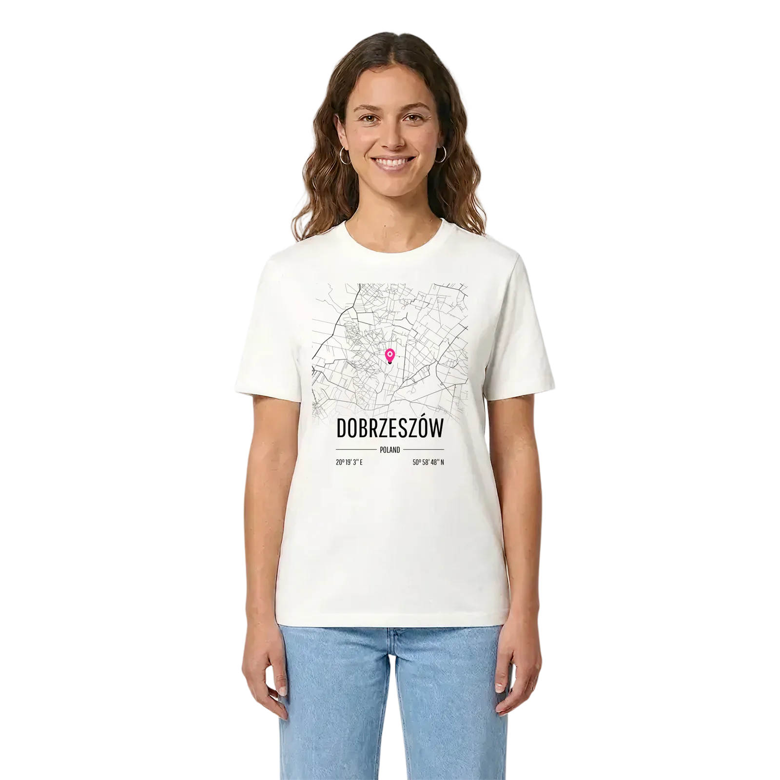 Dobrzeszów karta t-shirt – White, i miljö