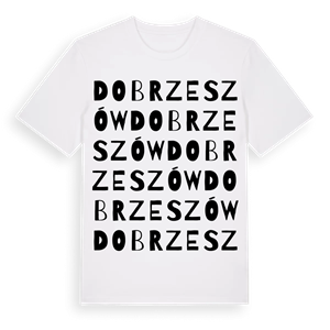 Dobrzeszów ordlek t-shirt – ekologisk bomull t-shirt från Pinshirt