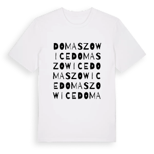Domaszowice ordlek t-shirt – ekologisk bomull t-shirt från PinShirt