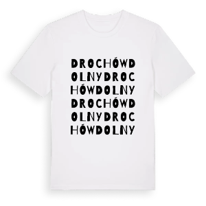 Drochów Dolny ordlek t-shirt – ekologisk bomull t-shirt från Pinshirt