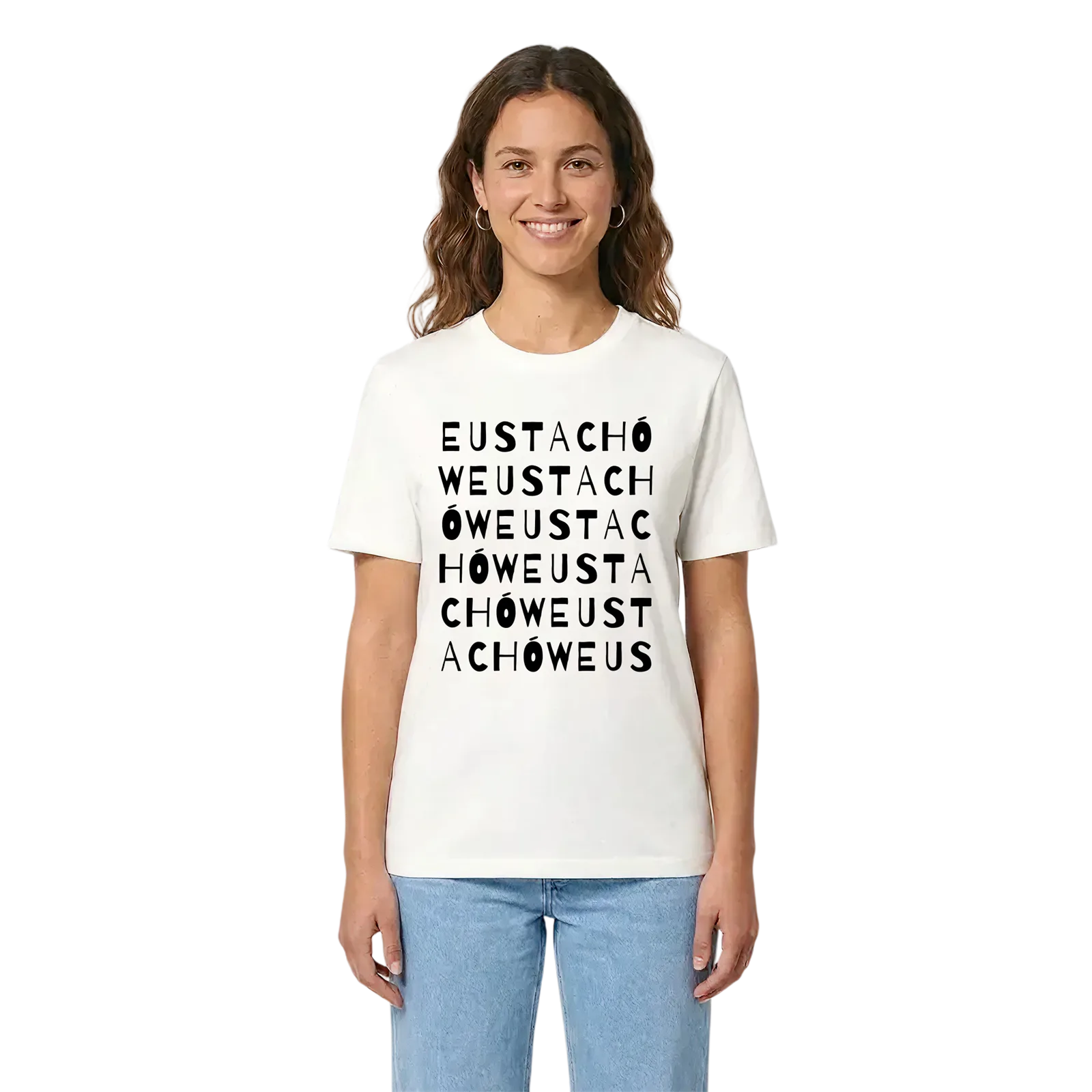Eustachów ordlek t-shirt – White, i miljö
