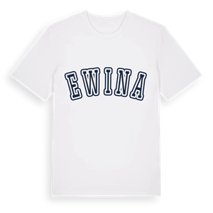 Ewina college t-shirt – ekologisk bomull t-shirt från Pinshirt