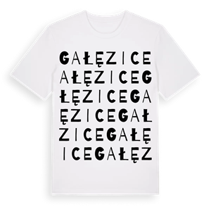 Gałęzice ordlek t-shirt – ekologisk bomull t-shirt från Pinshirt
