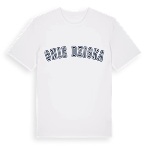 Gnieździska college t-shirt – ekologisk bomull t-shirt från Pinshirt