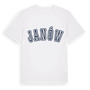 Janów college t-shirt – ekologisk bomull t-shirt från Pinshirt