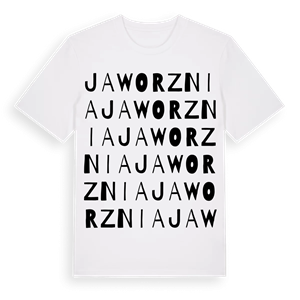 Jaworznia ordlek t-shirt – ekologisk bomull t-shirt från Pinshirt