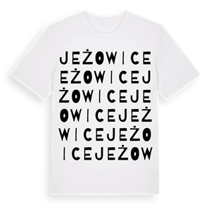 Jeżowice ordlek t-shirt – ekologisk bomull t-shirt från Pinshirt