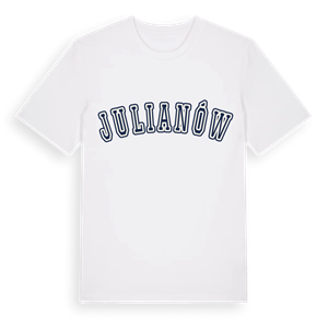 Julianów college t-shirt – ekologisk bomull t-shirt från Pinshirt