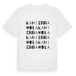 Kamienna Wola ordlek t-shirt – ekologisk bomull t-shirt från PinShirt