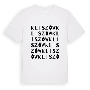 Kliszów ordlek t-shirt – ekologisk bomull t-shirt från Pinshirt