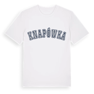 Knapówka college t-shirt – ekologisk bomull t-shirt från Pinshirt