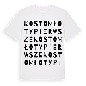 Kostomłoty Pierwsze ordlek t-shirt – ekologisk bomull t-shirt från Pinshirt