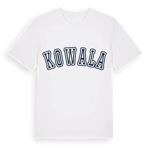 Kowala college t-shirt – ekologisk bomull t-shirt från Pinshirt