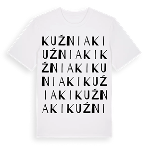 Kuźniaki ordlek t-shirt – ekologisk bomull t-shirt från Pinshirt