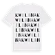 Kwilina ordlek t-shirt