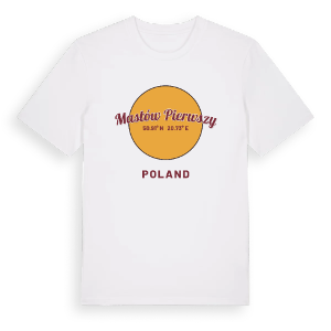 Masłów Pierwszy cirkel t-shirt – ekologisk bomull t-shirt från Pinshirt