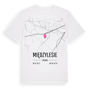 Międzylesie karta t-shirt – ekologisk bomull t-shirt från Pinshirt