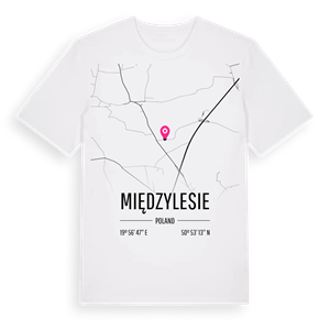 Międzylesie karta t-shirt – ekologisk bomull t-shirt från Pinshirt