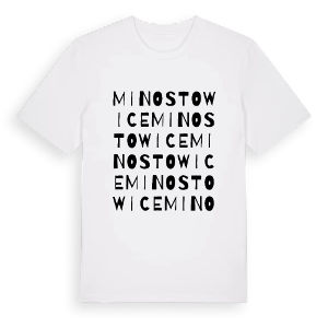 Minostowice ordlek t-shirt – ekologisk bomull t-shirt från Pinshirt