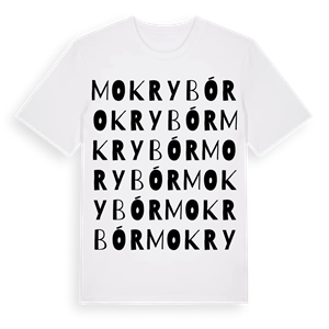 Mokry Bór ordlek t-shirt – ekologisk bomull t-shirt från Pinshirt