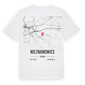 Nieznanowice karta t-shirt – ekologisk bomull t-shirt från Pinshirt
