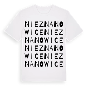 Nieznanowice ordlek t-shirt – ekologisk bomull t-shirt från Pinshirt