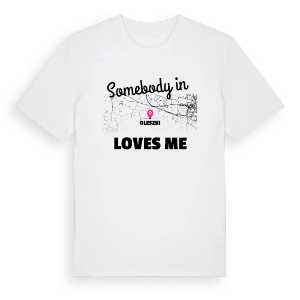 Någon i Oleszki älskar mig t-shirt – ekologisk bomull t-shirt från Pinshirt
