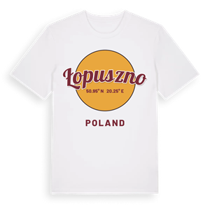 Łopuszno cirkel t-shirt – ekologisk bomull t-shirt från Pinshirt
