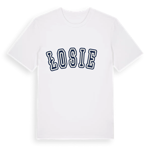 Łosień college t-shirt – ekologisk bomull t-shirt från Pinshirt