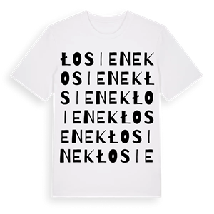 Łosienek ordlek t-shirt – ekologisk bomull t-shirt från Pinshirt