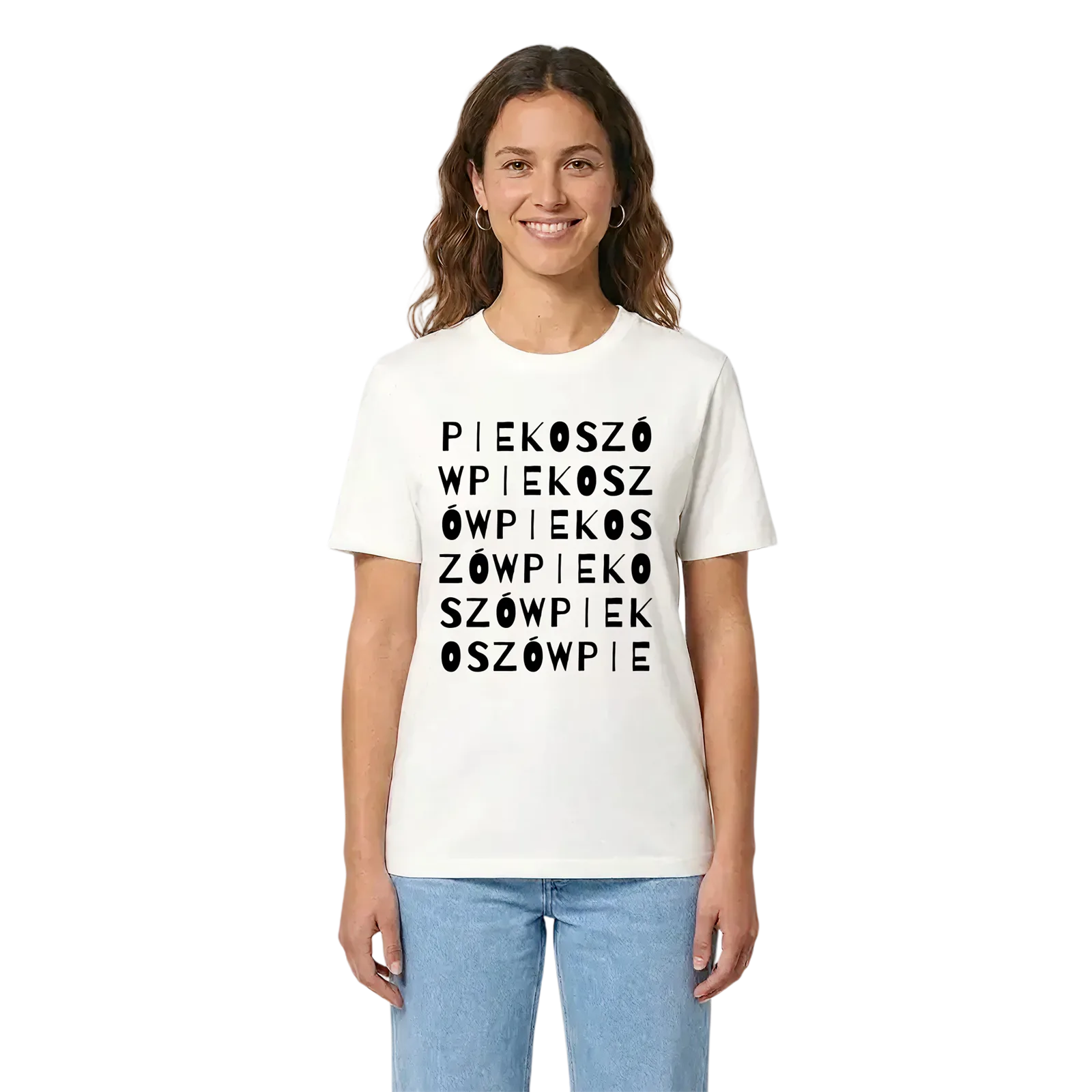 Piekoszów ordlek t-shirt – White, i miljö