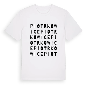 Piotrkowice ordlek t-shirt – ekologisk bomull t-shirt från Pinshirt