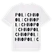 Polichno ordlek t-shirt