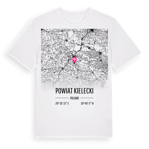 powiat kielecki karta t-shirt – ekologisk bomull t-shirt från Pinshirt