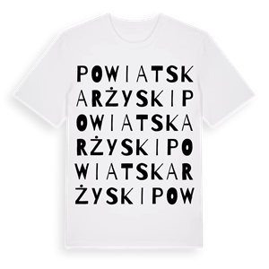 powiat skarżyski ordlek t-shirt – ekologisk bomull t-shirt från Pinshirt