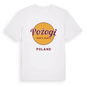 Pożogi cirkel t-shirt – ekologisk bomull t-shirt från Pinshirt