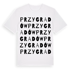 Przygradów ordlek t-shirt – ekologisk bomull t-shirt från Pinshirt