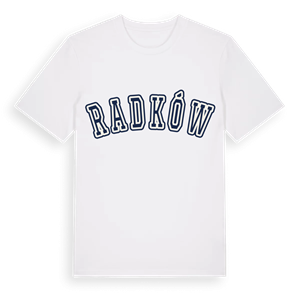Radków college t-shirt – ekologisk bomull t-shirt från Pinshirt