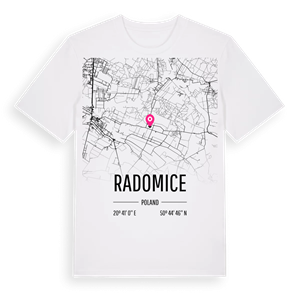 Radomice karta t-shirt – ekologisk bomull t-shirt från Pinshirt