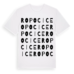 Ropocice ordlek t-shirt – ekologisk bomull t-shirt från Pinshirt