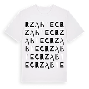 Rząbiec ordlek t-shirt – ekologisk bomull t-shirt från Pinshirt