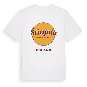 Ściegnia cirkel t-shirt – ekologisk bomull t-shirt från Pinshirt