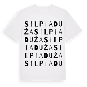 Silpia Duża ordlek t-shirt – ekologisk bomull t-shirt från Pinshirt