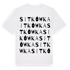 Sitkówka ordlek t-shirt – ekologisk bomull t-shirt från Pinshirt