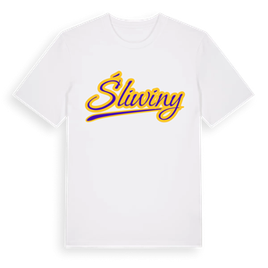 Śliwiny baseball t-shirt – ekologisk bomull t-shirt från Pinshirt