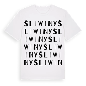 Śliwiny ordlek t-shirt – ekologisk bomull t-shirt från Pinshirt