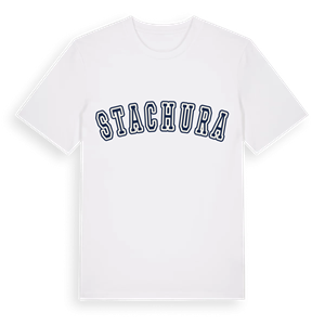 Stachura college t-shirt – ekologisk bomull t-shirt från Pinshirt