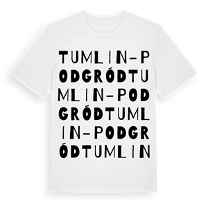 Tumlin-Podgród ordlek t-shirt – ekologisk bomull t-shirt från Pinshirt