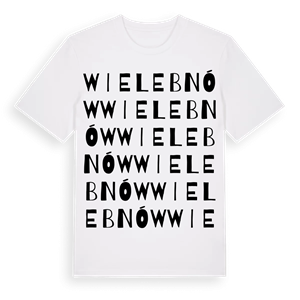Wielebnów ordlek t-shirt – ekologisk bomull t-shirt från Pinshirt